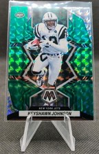2022 Panini Mosaic Green Prizm #155 Keyshawn Johnson New York Jets Football Card