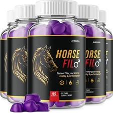 (5 Pack) Horse Fil Gummies for Men – HorseFil Male Gummy Advanced Formula