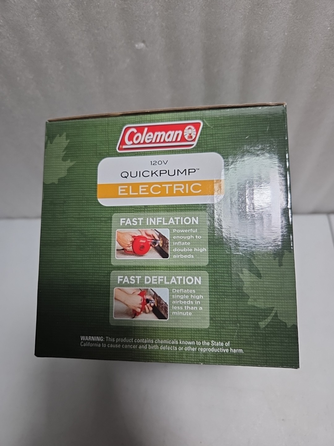 Coleman Quickpump Electric Air Pump - Inflatable Air Mattress Pool Toys - 120V