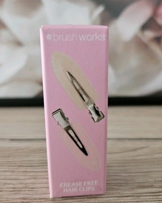 Brush Works Haarclips / 2 schonende Haarspangen / Rosa