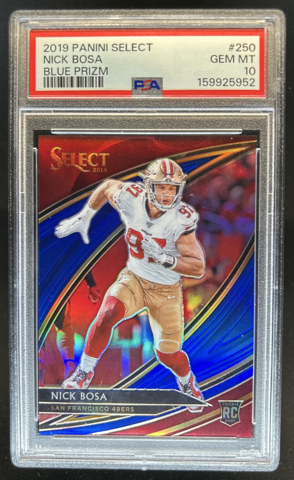 Nick Bosa Panini Select #250 Blue
