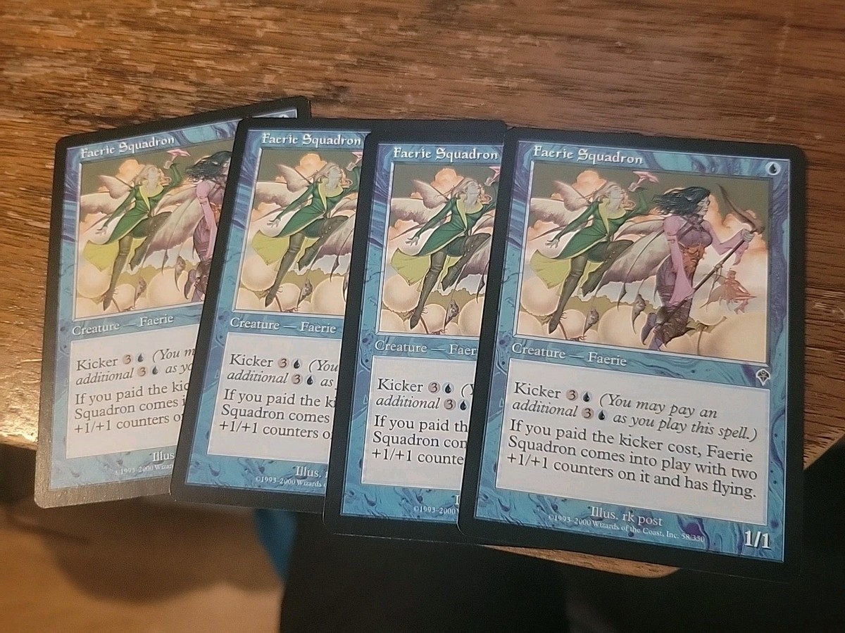 4x Faerie Squadron Invasion MTG Magic The Gathering Card Vintage Pauper  Playset | eBay