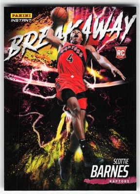 #ad #ad 2021 22 Panini Instant Breakaway Scottie Barnes RC #B23 2819 Toronto Raptors $4.99