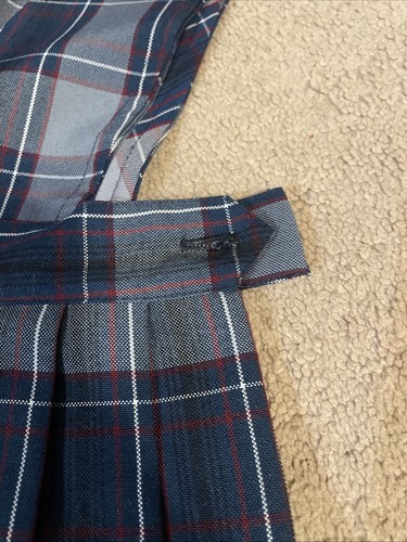 Flynn O'Hara Girls Size 4 Navy Bib Pleated Jumper Dress School Uniform - Picture 2 of 8