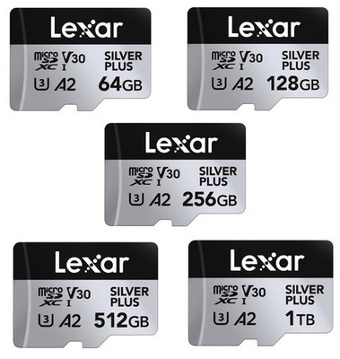 Micro SD Lexar Professional Bis Zu 160MB/s 64 128 256 512 GB + SD Adapter