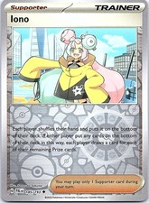 Iono Paldea Evolved 185/193 Uncommon Pokemon Reverse Holo Near Mint Pokemon Card