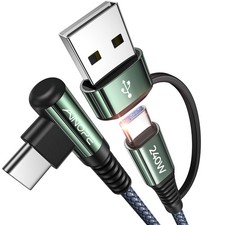AINOPE 10 FT USB C Cable Fast Charging, 240W USB-C Charge 10FT, Grey