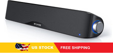 Nylavee Computer Speakers, Hi-Fi Stereo Computer Sound Bar with Bluetooth
