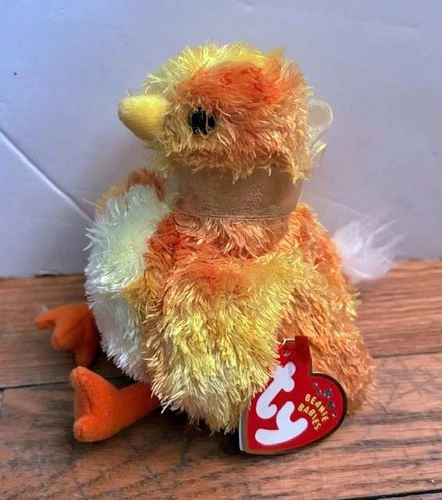 TY Beanie Baby Chickie Chick Chicken Vintage Plush Stuffed Animal NWT
