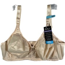 Bali 40C Bra Double Support Wireless Lace up Front 3820 Light Beige