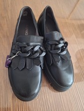 Caprice Mokassins Neu Gr.39 Schwarz LEDER