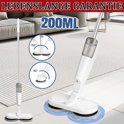 Electric Floor Mop Cordless Rotating Mop Spinning Cleaner Floor Scrubber Machine