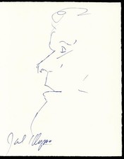 JACK KLUGMAN - SELF-CARICATURE SIGNED
