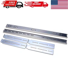 Versatile 3-Section Sliding Rail Kit 2U-5U for Server Cases - Aluminum Quality