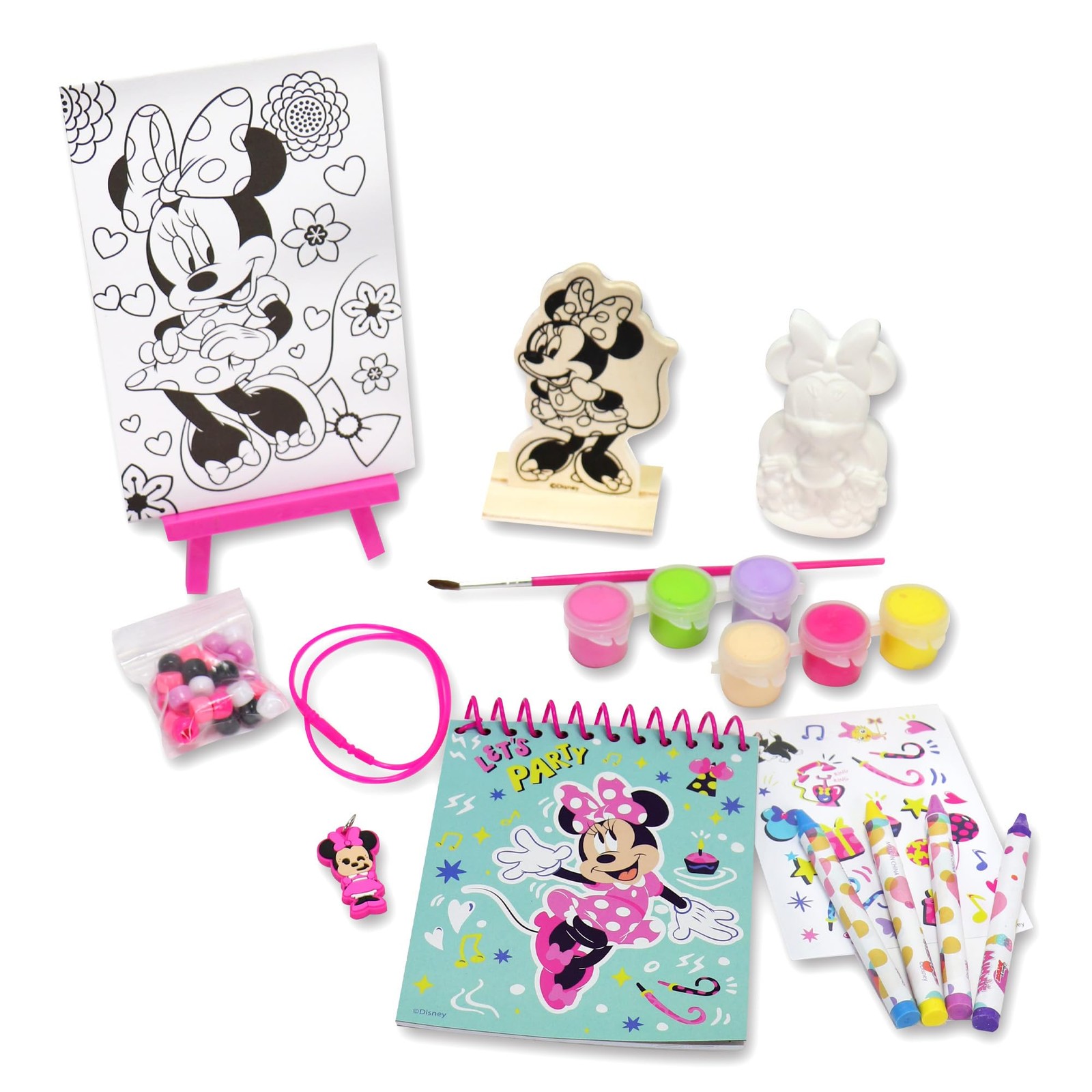 Tara Toys Minnie Mouse 5-in-1 Creativity Tub - Arts & Crafts Activity Set for Ki
