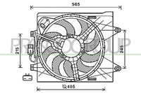 Prasco LüFter MotorküHlung KüHlerlüFter FüR Fiat Panda 1.2 0.9 4X4