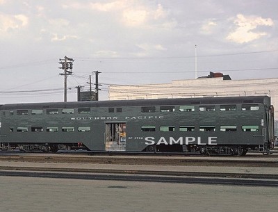 1967 SOUTHERN PACIFIC Bilevel Suburban Coach TRAIN PHOTO