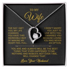 To My Wife Necklace, Gift For Wife, Anniversary Gift For Wife, Christmas Gift