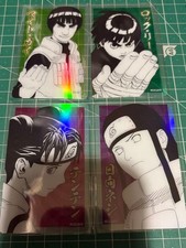 Naruto Holo Clear Card Gai Lee Tenten Neji Set Of 4 Bandai Japan Limited
