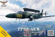 1/72 Sova-M SVM72088 TP-88 AEW Swedish Air Force Metro III Plastic model kit