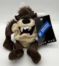 NWT Warner Bros. Studio Store  Taz  the Tasmanian Devil Bean Bag Plush Toy 1998