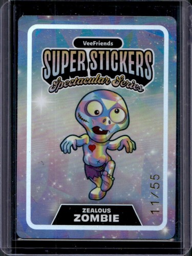 2026 VeeFriends Spectacular Super Stickers Zealous Zombie Rainbow #11/55