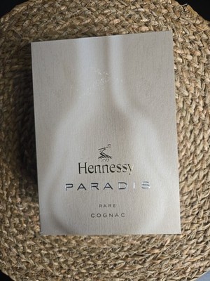 Hennessy Paradis Rare Cognac Empty Bottle Golden Packaging Box & Slip Cover
