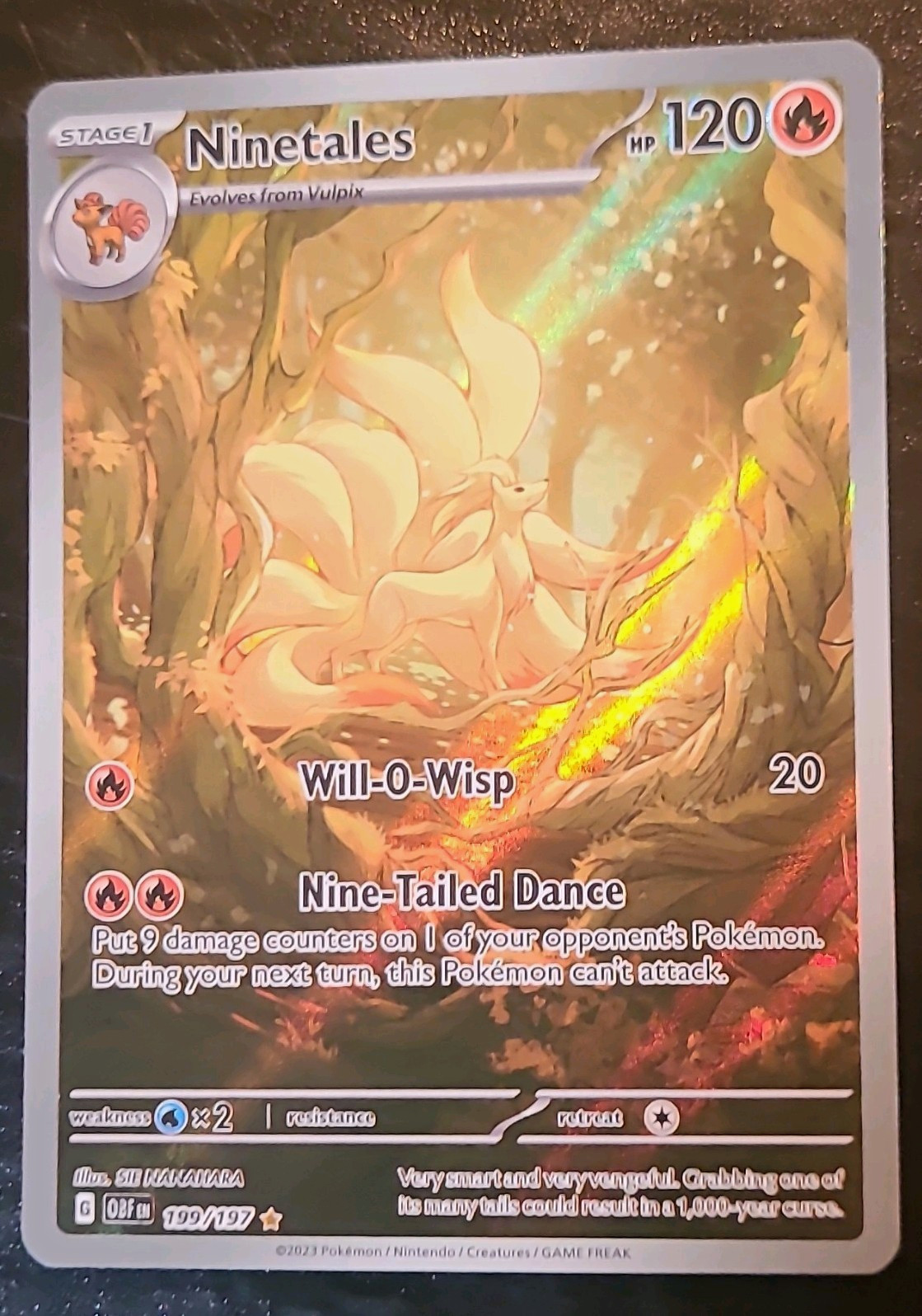 Ninetales Obsidian Flamed IR 199/197