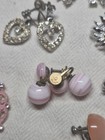 Vintage Costume Jewelry Earring Lot Silver Tone — photo 6