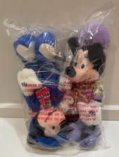 Disney Store Mickey Minnie Swinging Forties Bean Bag Plush 8 W/ Tag Seal NEW