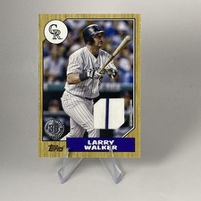 2022 Topps Series 1 - 1987 Topps Baseball Relics Larry Walker #87R-LW Pinstripe