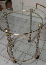 Servierwagen Teewagen Barwagen Messing Vintage 60er 70er Jahre NUR ABHOLUNG