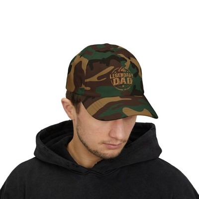 Legendary Dad embroidered badge Cap | Classic Dad Cap