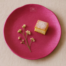 Vassoio in vetro colorato Ø 34 cm Servizio dolci, torte e antipasti da cucina