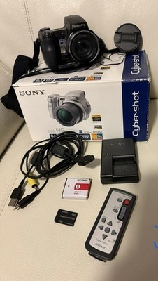 Sony Cyber-Shot DSC-H9 8.1MP Digital Camera In Box W /Remote, USB, Charger