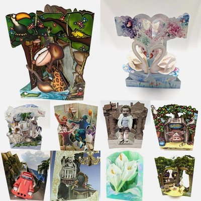 Santoro London 3D Pop Up Swing interaktive Grußkarte Geburtstag jeder Anlass