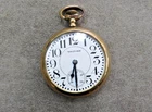 ANTIQUE WALTHAM WATCH, 9J, GOLD FILLED,  58.7 DTW, LARGE NUMBER DIAL, DECORATIVE