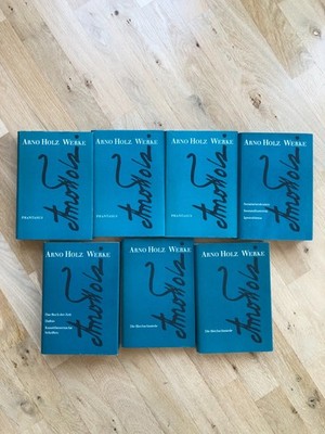Arno Holz Werke in sieben Bänden Luchterhand Gesamtausgabe Leinen