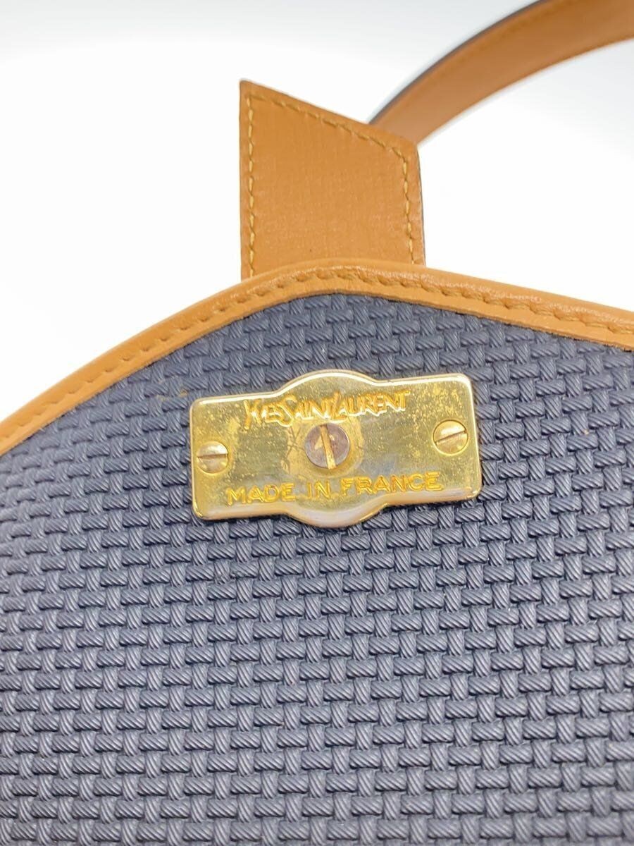 Borsa a tracolla YVES SAINT LAURENT in PVC x pelle nera cammello graffio con