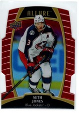 2019-20 Upper Deck Allure Jerseys Red Rainbow #35 Seth Jones B (ref 187329)