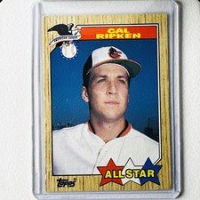 Cal Ripken #609 1987 Topps All Star Baltimore Orioles HOF