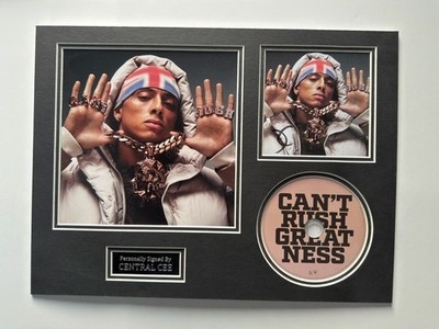 Signed Central Cee A3 CD MOUNT DISPLAY  Can t Rush Greatness 