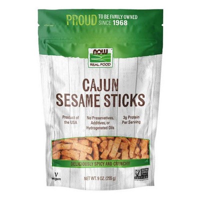 Cajun Sesame Sticks 9 Oz  by Now Foods
