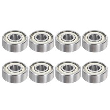 8pcs R3ZZ Deep Groove Ball Bearing 3/16"x1/2"x10/51" Z2 Double Iron Shielded