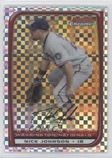 2008 Bowman Chrome X-Fractor 185/250 Nick Johnson #149 1b0