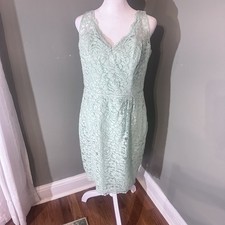 DAVIDS BRIDAL MOTHER OF BRIDE Dress Prom Cocktail Formal Size 12 Mint Green