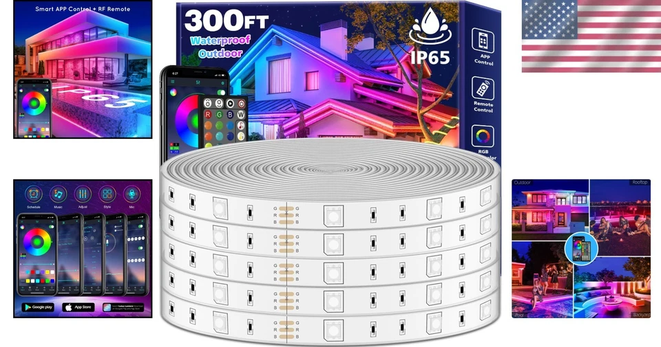 Music Sync RGB LED Strip Lights for Outdoor Parties - Image 2 of 4