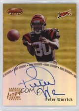 2000 Bowman's Best Rookie Auto Peter Warrick #BB-PW Auto 1f1i