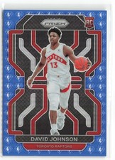 2021-22 Panini Prizm NBA 75th Anniversary David Johnson RC Toronto Raptors #278