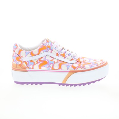 Vans Old Skool Stacked VN0A4U154RP Mens Orange Skate Inspired Sneakers Shoes 9